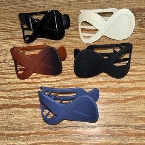 Flat Clip Hair Claws 5 (multi colors)